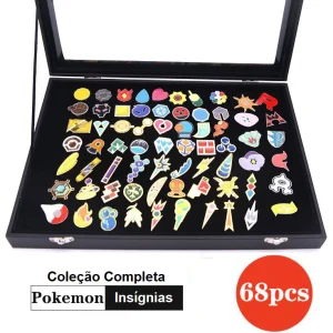 Insígnias Pokémon Conjunto 48 Insígnias