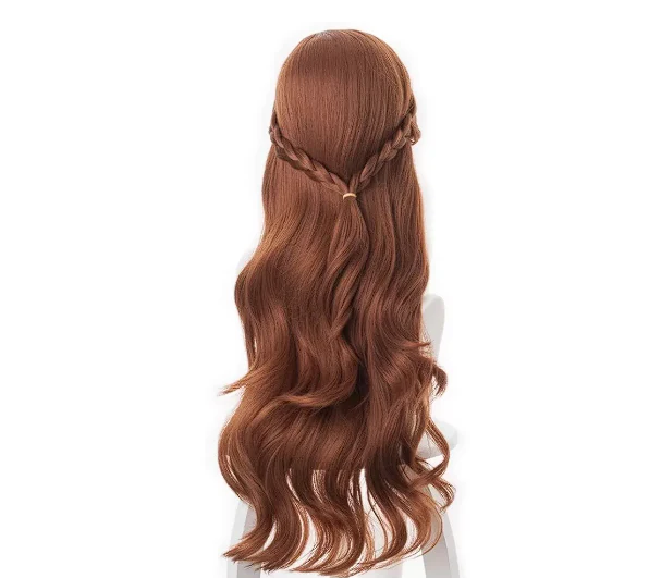 Peruca Anna Frozen Cosplay Adulto Profissional - Image 4