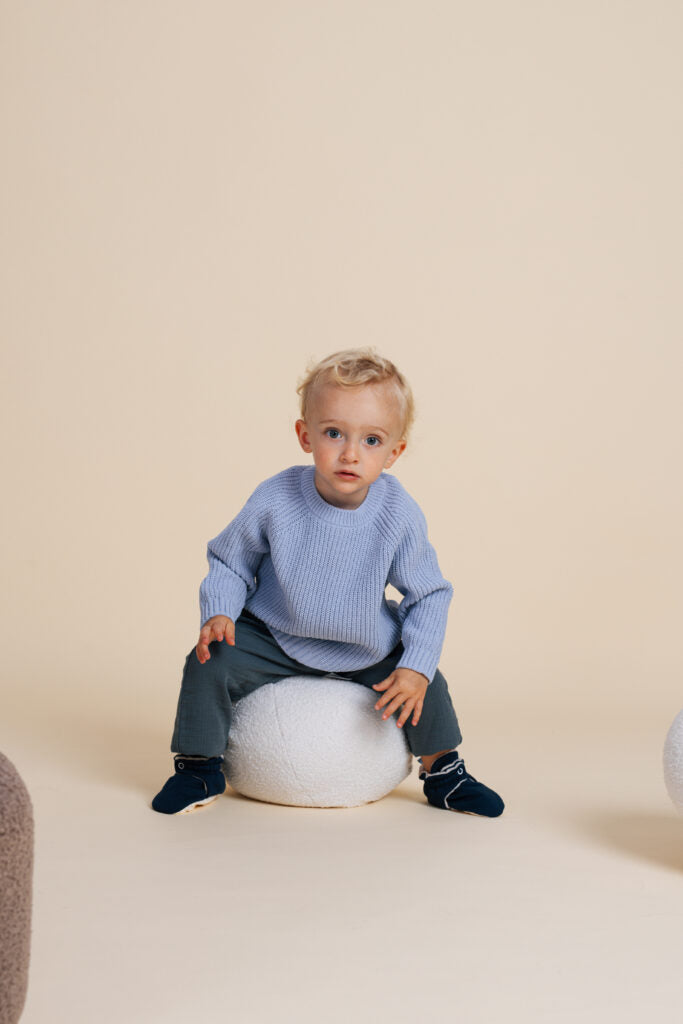 Zás Trás - Baby Booties - Fluffy Blue Cake Pop - Image 3