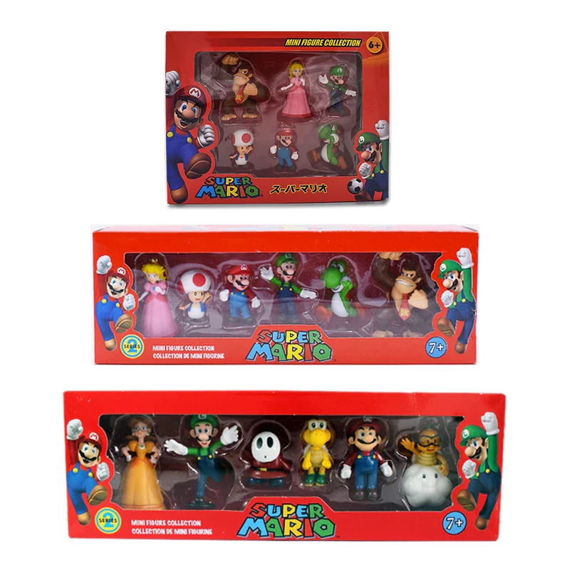 Bonecos Super Mario Bros Coleção 6 Peças