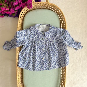 Blusa Linho Florida Gola Peter Pan