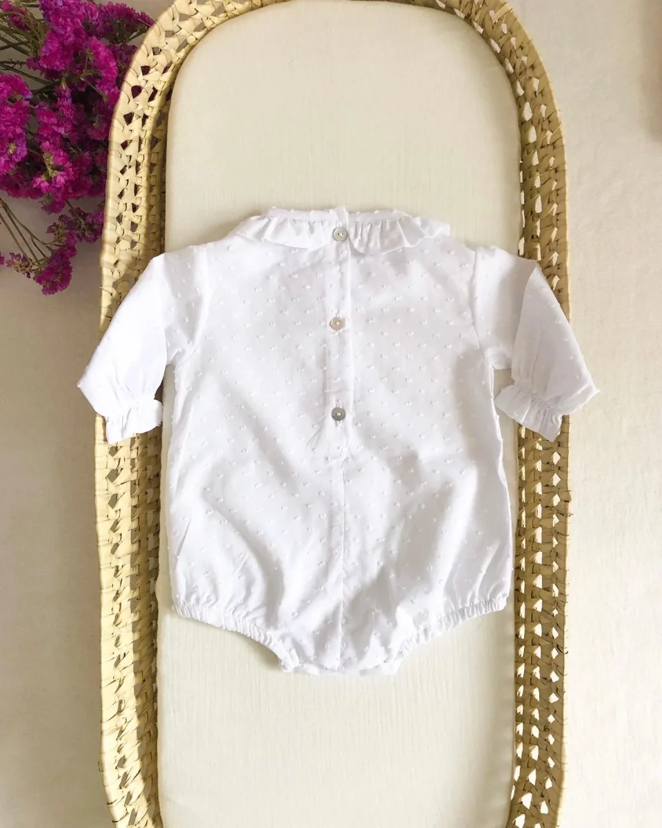 Body Blusa Plumeti Branco - Image 3