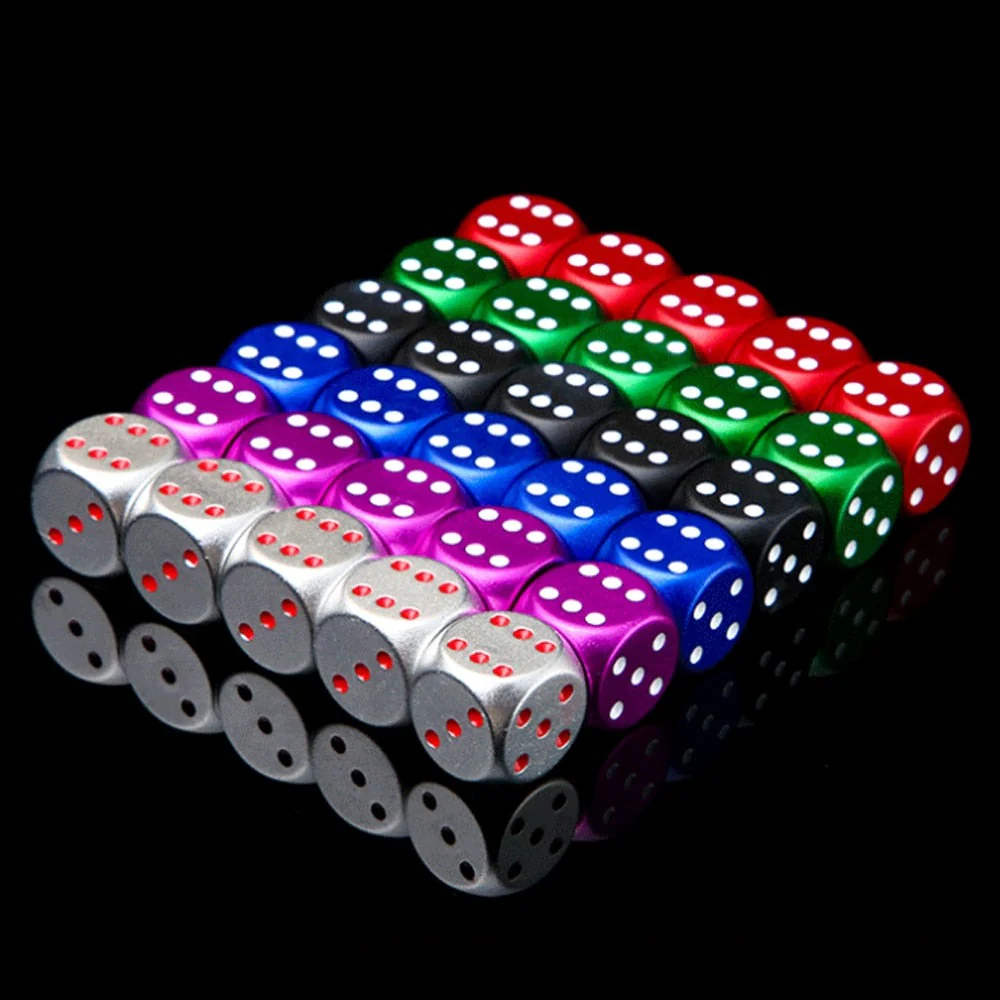 Dados RPG Metal Alumínio D6 Estojo com 5 Peças - Image 4