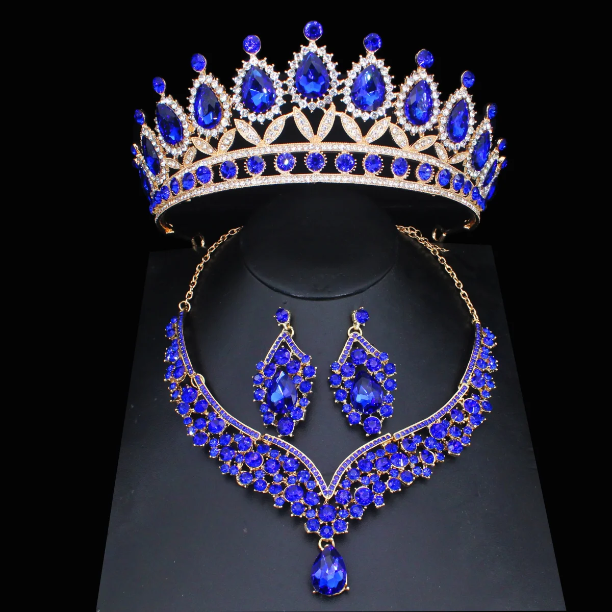 Coroa de Rainha Conjunto Colar e Brincos - Image 2