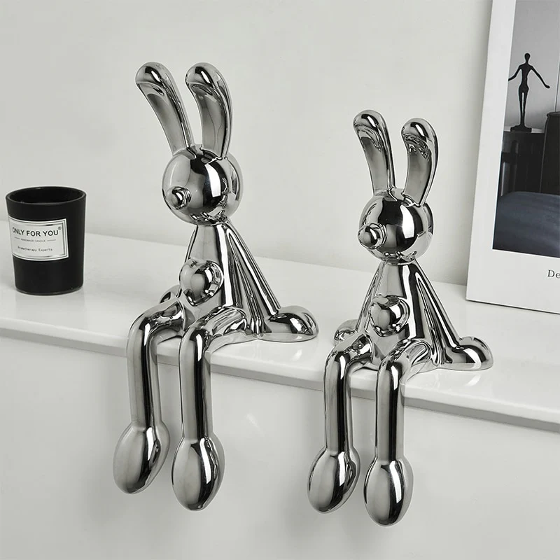 Decoração Moderna Estatueta Metálica - Image 7