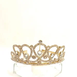 Tiara 9 dourada