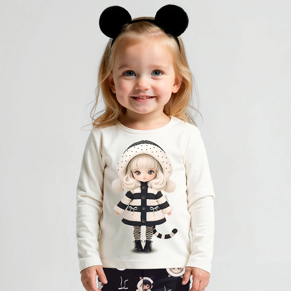Blusa Infantil Menina Modelli Manga Longa Fashion - Alakazoo - Image 3