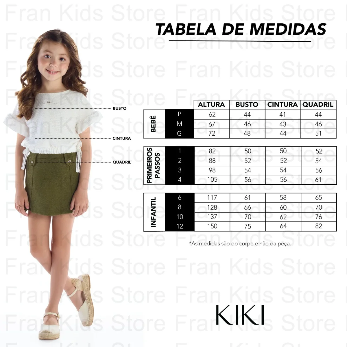 Conjunto Infantil Blusa e Short Jacquard Flores - Kiki Xodó - Image 5