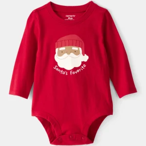 Body em algodão com estampado "O Meu Primeiro Natal"