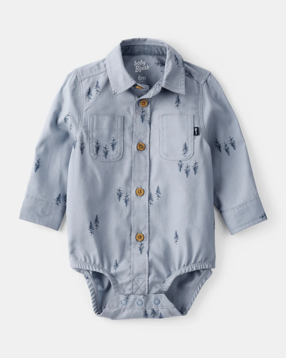 Body estampado de árvore em algodão - Image 2