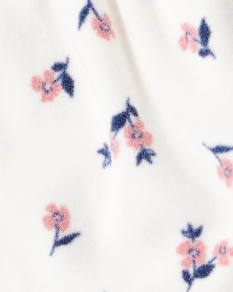 Conjunto de três peças com casaco floral marfim, body e calças - Image 3