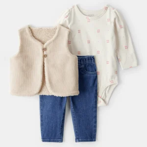Conjunto de bebé de 3 peças com design
