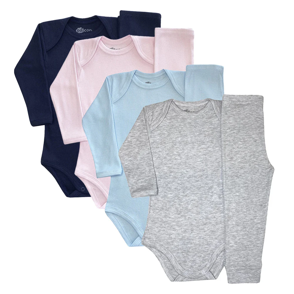 Conjunto Pijama Canelado Infantil Body e Calça - Odicon