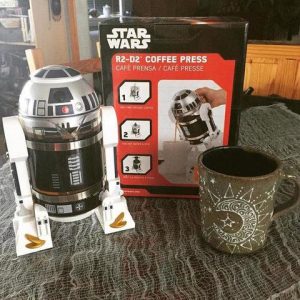 Cafeteira R2D2 Star Wars Prensa Francesa para Café ou Chá - 960 ml