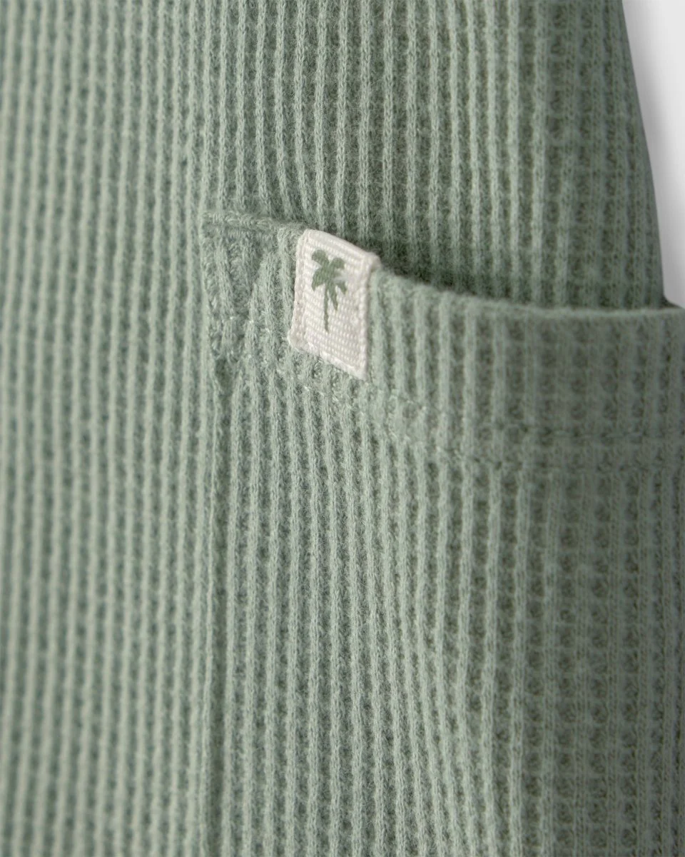 Macacão térmico curto, design liso verde - Image 3