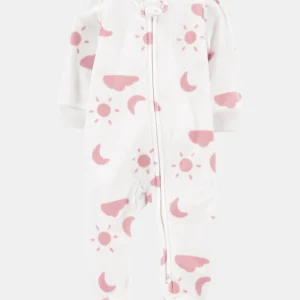 Pijama de polar Ivory Clouds para meninas
